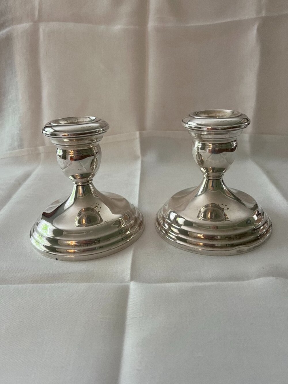 Pair of Sterling Silver Candlesticks